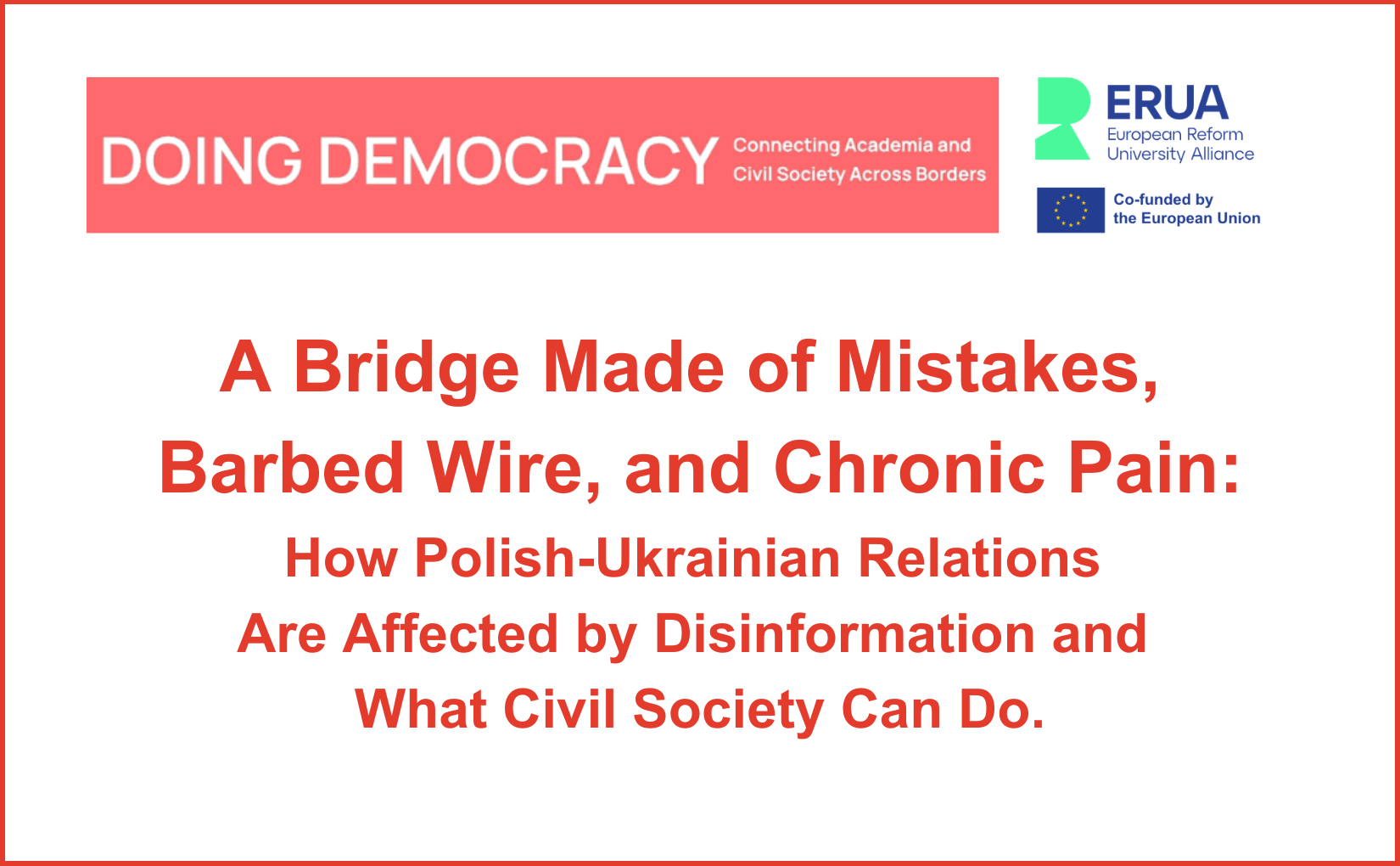 A Bridge Made of Mistakes, Barbed Wire, and Chronic Pain