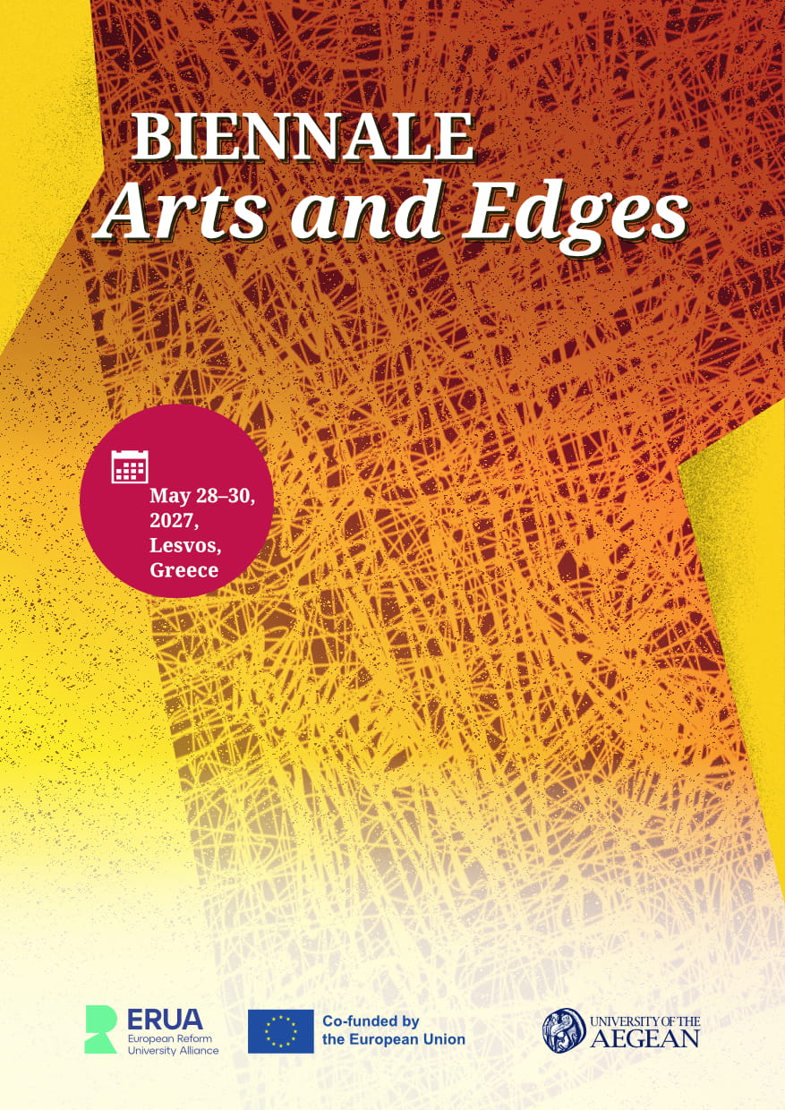 ERUA Biennale Arts & Edges 2027 &mdash; Pre-Call Poster