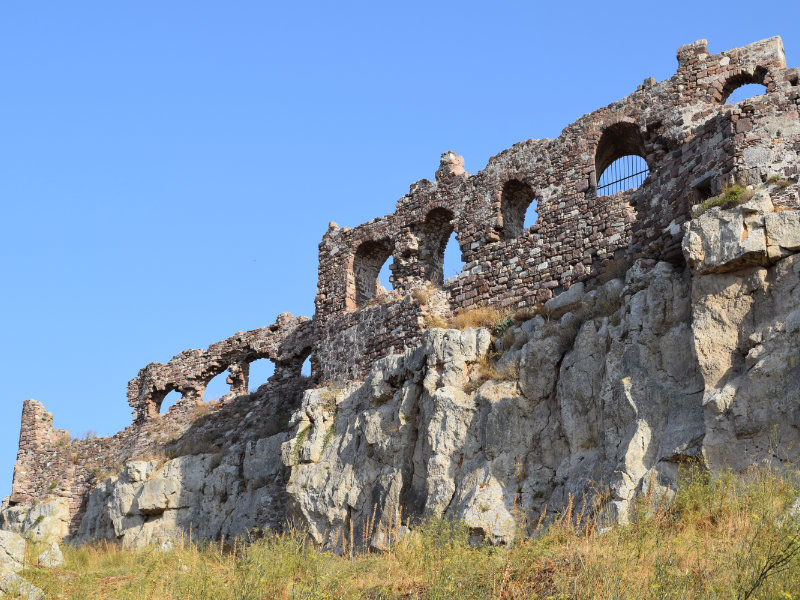 Mytilene Castle view